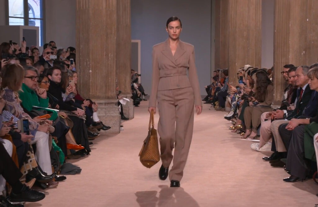 Irina Shayk Stunning look runway in Milan Salvatore Ferragamo Autumn Winter 2020